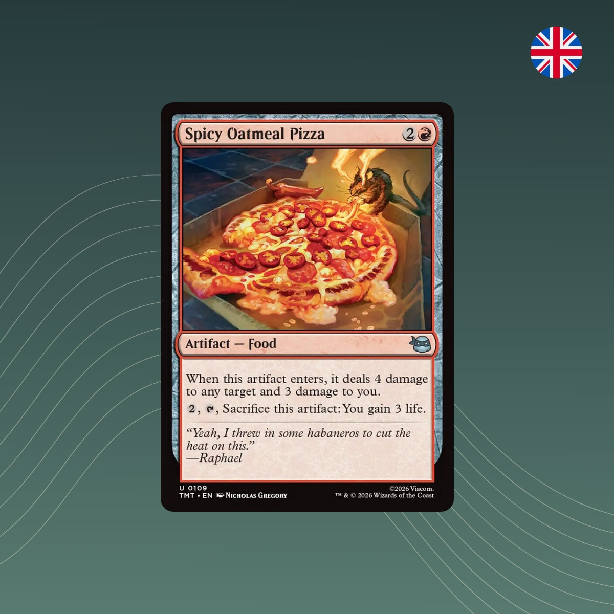 MTG - Spicy Oatmeal Pizza - #0109 - Teenage Mutant Ninja Turtles - Englisch