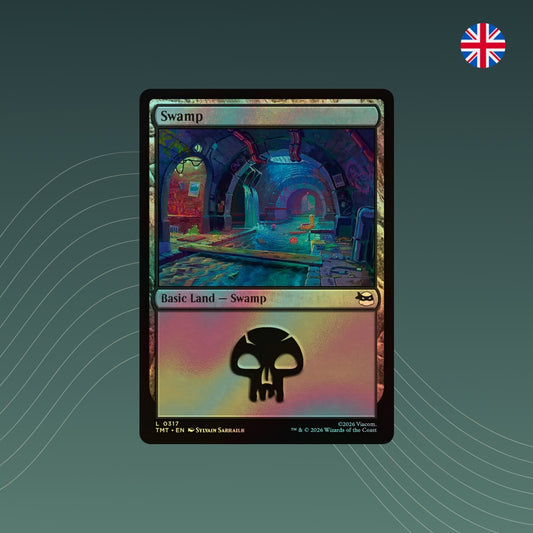 MTG - Swamp - #0317 - Teenage Mutant Ninja Turtles - Foil - Englisch