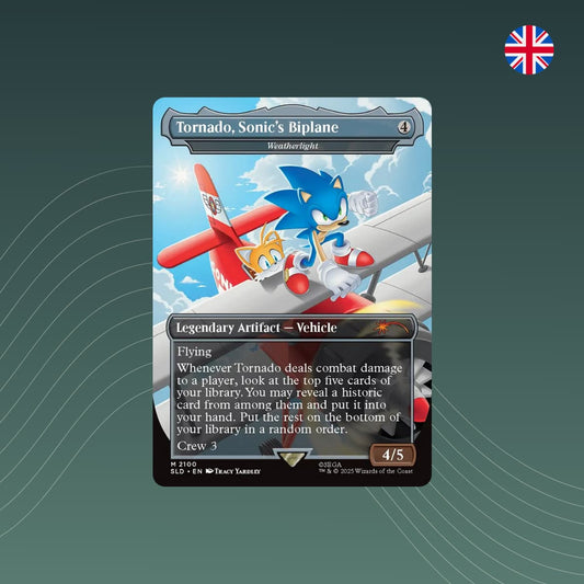 MTG - Tornado, Sonic's Biplane / Weatherlight - Secret Lair x Sonic - English