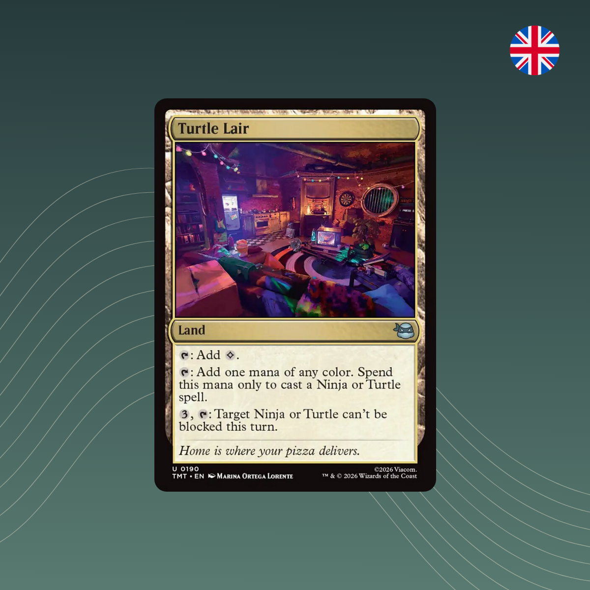 MTG - Turtle Lair - #0190 - Teenage Mutant Ninja Turtles - Englisch