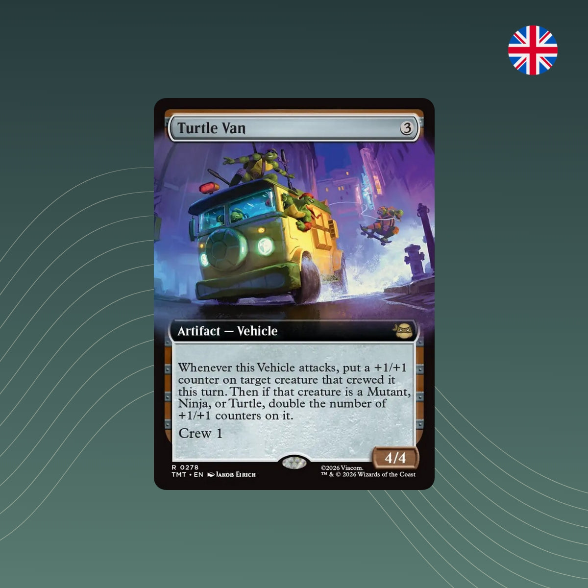 MTG - Turtle Van - #0278 - Teenage Mutant Ninja Turtles: Extras - Extended Art - Englisch