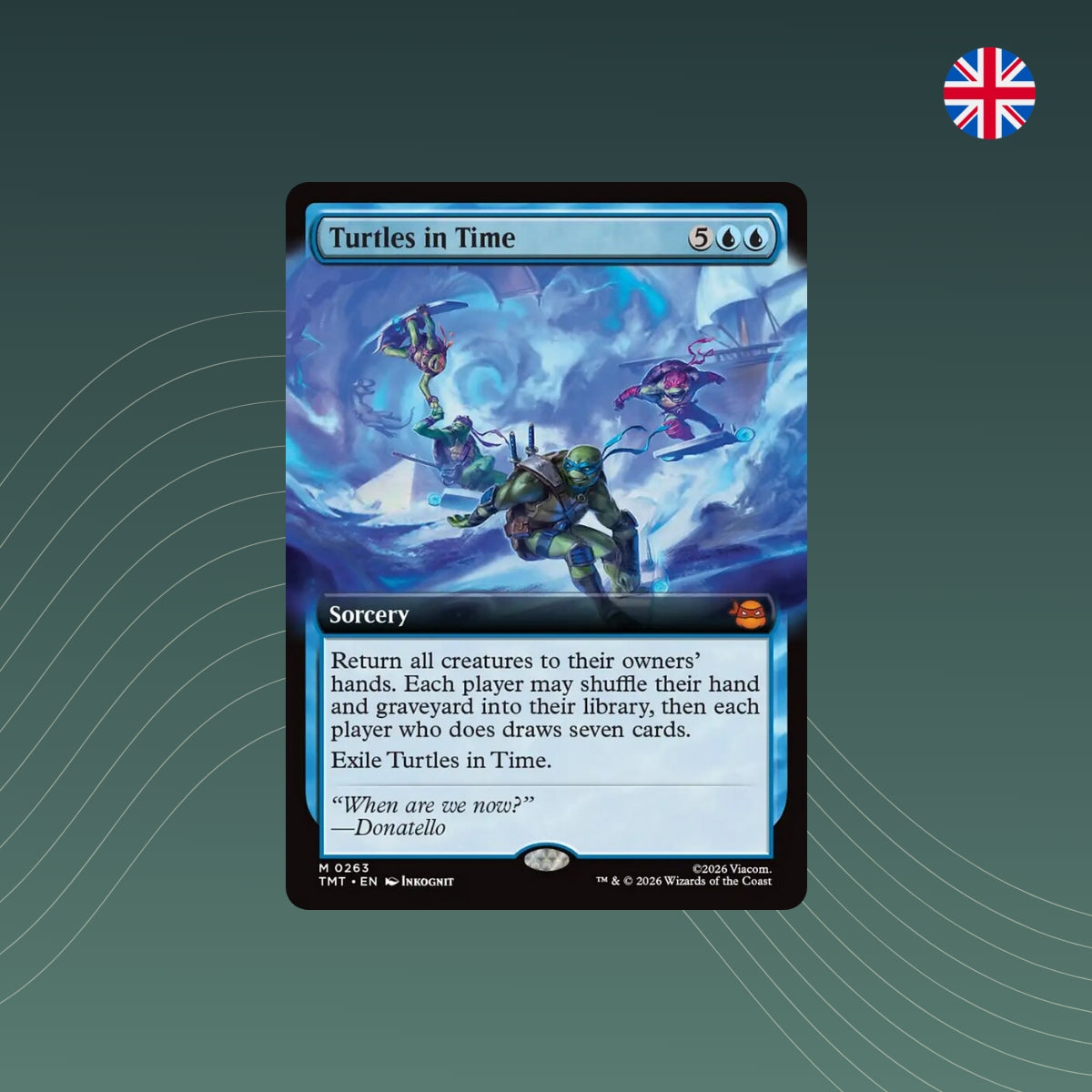 MTG - Turtles in Time - #0263 - Teenage Mutant Ninja Turtles - Extended Art - Englisch