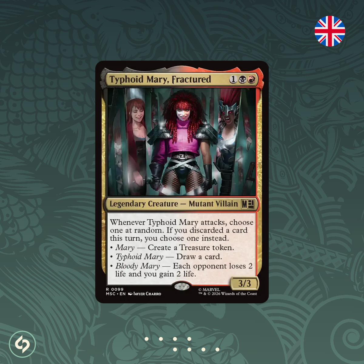Typhoid Mary, Fractured - #0099 - MTG - Commander: Marvel Super Heroes - Englisch