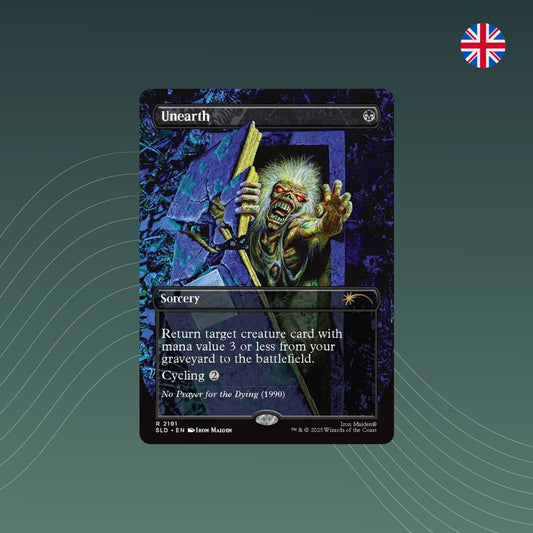 MTG - Unearth - Secret Lair x Iron Maiden Album Art - Showcase - Englisch