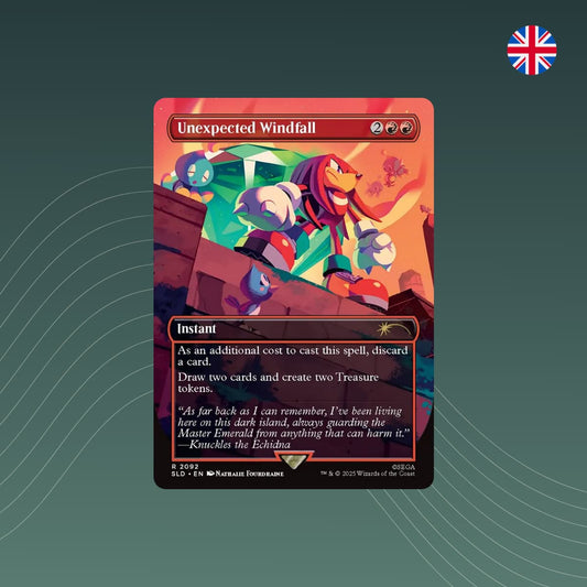 MTG - Unexpected Windfall - Secret Lair x Sonic - English