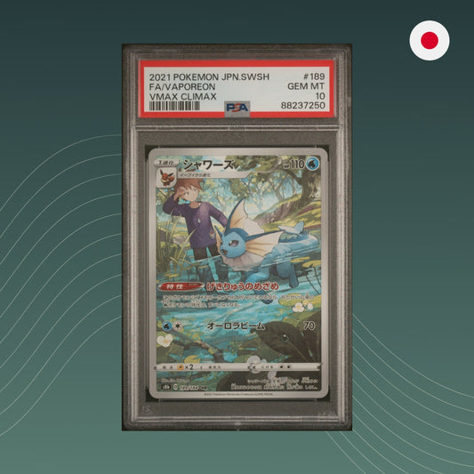 Vaporeon - (s8b 189) - Pokémon - 2021 - VMAX Climax - Art Rare - PSA 10 - GEM MINT - Japanisch - front