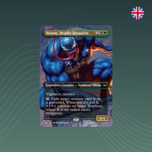 Venom Deadly Devourer MTG Marvel Spider-Man Showcase Englisch neu Sammelkarte Trading Card