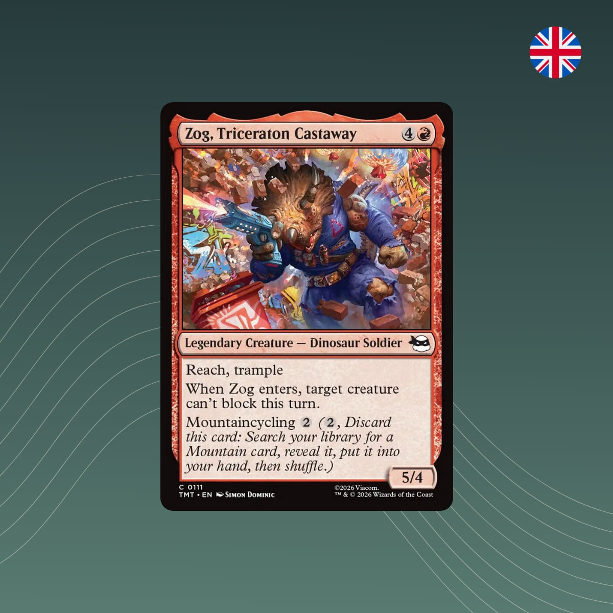 MTG - Zog, Triceraton Castaway - #0111 - Teenage Mutant Ninja Turtles - Englisch