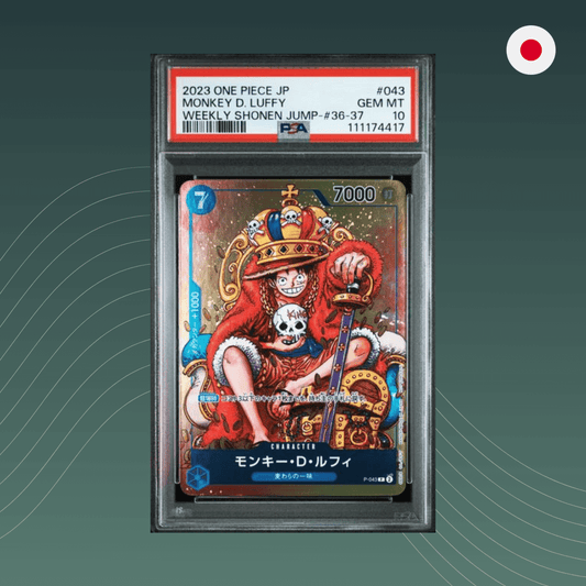 Monkey.D.Luffy (P - 043) One Piece 2023 Jump Promo PSA 10 GEM MINT Japanisch - spectraltrading