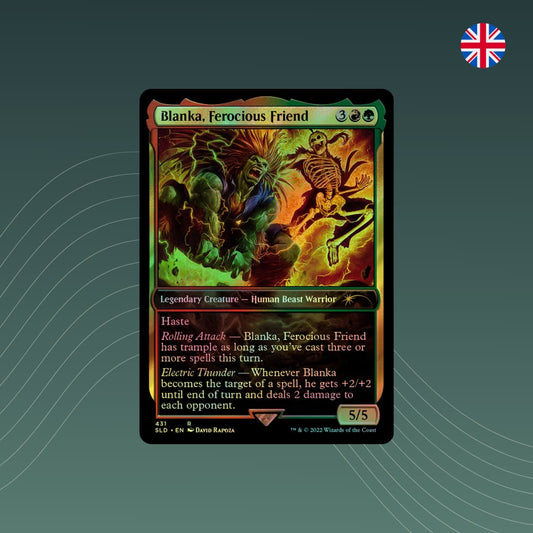 MTG - Blanka, Ferocious Friend - Secret Lair x Streetfighter - Foil - Englisch - spectraltrading