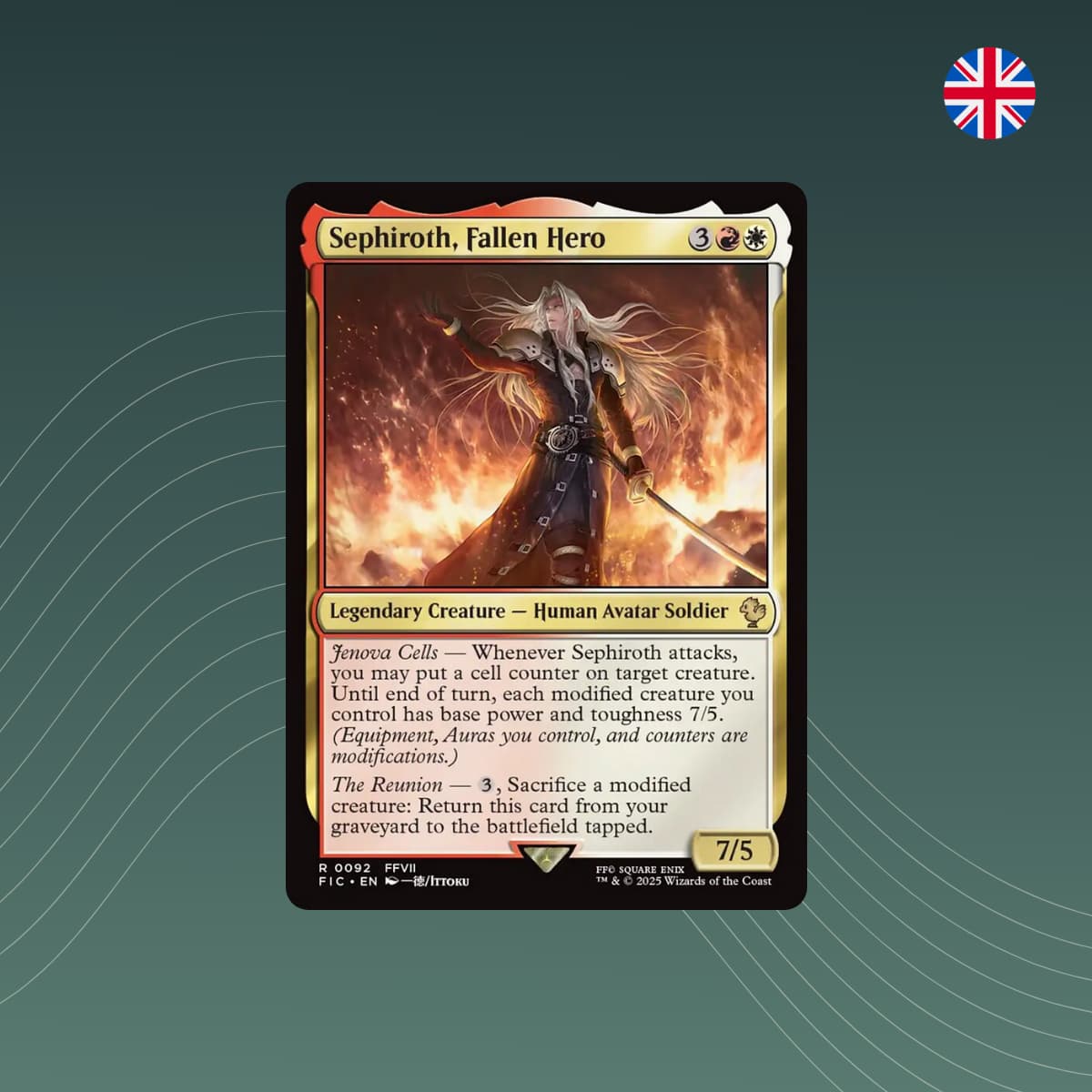 MTG - Sephiroth, Fallen Hero - Final Fantasy - Englisch - spectraltrading