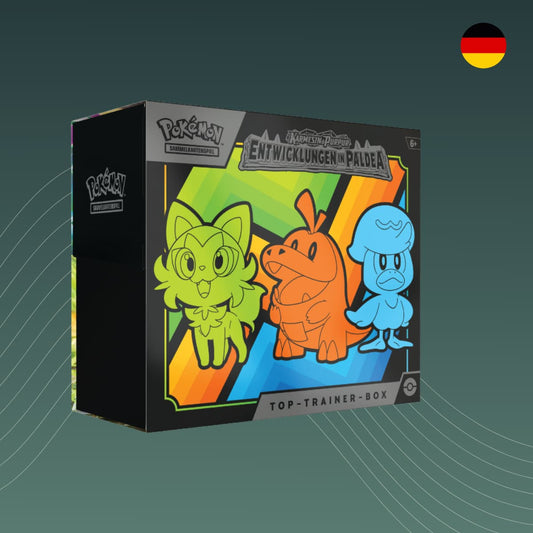 Pokémon Entwicklungen in Paldea Top Trainer Box Deutsch sealed - spectraltrading
