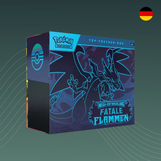 Pokémon Mega Entwicklungen Fatale Flammen Top Trainer Box Deutsch sealed